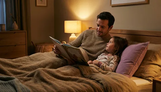 Un cuento antes de dormir no es un lujo: es neurociencia del sueño y el desarrollo